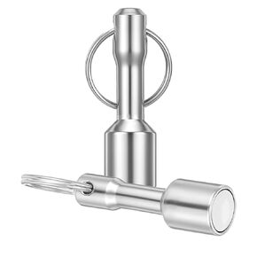 4PCS Magnet Keychain, Strong Magnet Key Holder Test Magnets Metal Verifier for Brass Silver Gold Rare Earth Ferrous Metals Precious Metal Test in Saudi Arabia