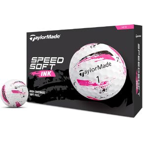 テーラーメイド (Taylor Made) TMJ24 Speedsoft Ink 12 個入り スピードソフト インク ブルー ゴルフボール 2024 年モデル in Saudi Arabia