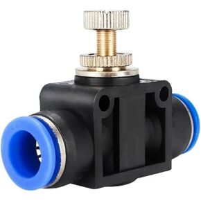 Pneumatics Air Throttle Valve Speed Control Hose Tube Water Fitting Connector Pneumatic Fittings Adjust 4-10mm 1Pcs(LSA-8) in Saudi Arabia