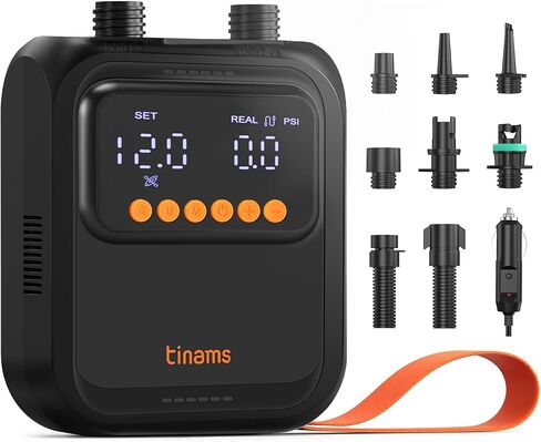 مضخة SUP عالية الضغط على 20PSI ، مضخة الهواء الإغلاق التي تعمل بالسيارة 12V ، ووزن شديد الوزن للوحات المجداف ، والزوارق والممتمرات (12 فولت DC 20PSI) in Saudi Arabia