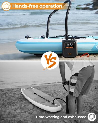 مضخة SUP عالية الضغط على 20PSI ، مضخة الهواء الإغلاق التي تعمل بالسيارة 12V ، ووزن شديد الوزن للوحات المجداف ، والزوارق والممتمرات (12 فولت DC 20PSI) in Saudi Arabia