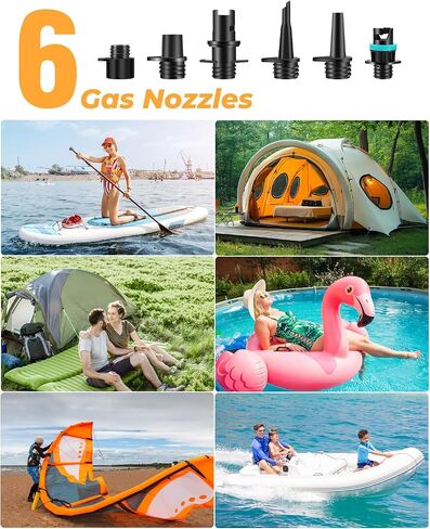 مضخة SUP عالية الضغط على 20PSI ، مضخة الهواء الإغلاق التي تعمل بالسيارة 12V ، ووزن شديد الوزن للوحات المجداف ، والزوارق والممتمرات (12 فولت DC 20PSI) in Saudi Arabia
