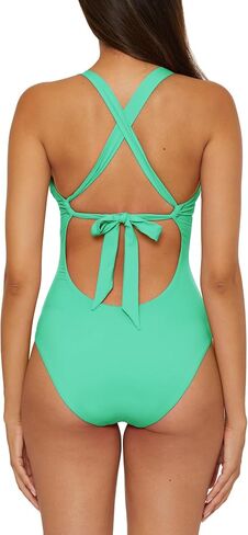 BECCA Women's Marble Canyon One Piece Swimsuit, Adjustable, Bathing Suits in Saudi Arabia