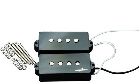 Guyker Alnico 5 Open Style P Bass Pickup for 4 String Pb Pb Bass Guitar استبدال الجزء المقاومة 9K ، 4pfa5 Black in Saudi Arabia