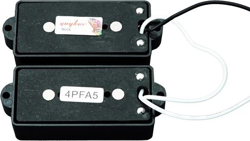 Guyker Alnico 5 Open Style P Bass Pickup for 4 String Pb Pb Bass Guitar استبدال الجزء المقاومة 9K ، 4pfa5 Black in Saudi Arabia