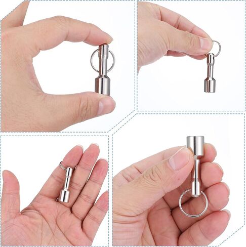 4PCS Magnet Keychain, Strong Magnet Key Holder Test Magnets Metal Verifier for Brass Silver Gold Rare Earth Ferrous Metals Precious Metal Test in Saudi Arabia