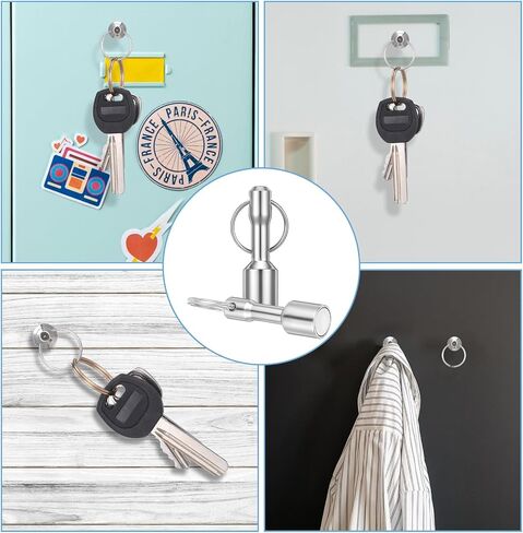 4PCS Magnet Keychain, Strong Magnet Key Holder Test Magnets Metal Verifier for Brass Silver Gold Rare Earth Ferrous Metals Precious Metal Test in Saudi Arabia