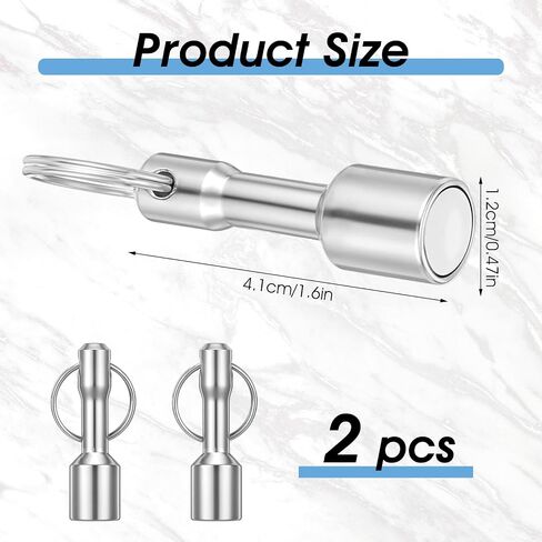 4PCS Magnet Keychain, Strong Magnet Key Holder Test Magnets Metal Verifier for Brass Silver Gold Rare Earth Ferrous Metals Precious Metal Test in Saudi Arabia