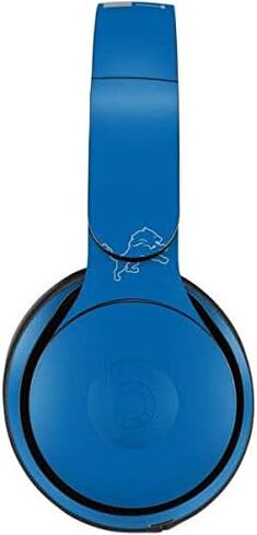 Skinit Skinit Audio Audio Skiner مع Beats Solo Pro - NFL Detroit Lions بالأبيض والأسود المرخصة رسميًا in Saudi Arabia