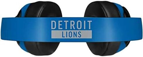 Skinit Skinit Audio Audio Skiner مع Beats Solo Pro - NFL Detroit Lions بالأبيض والأسود المرخصة رسميًا in Saudi Arabia