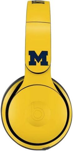 Skinit Decal Audio Skin Compatible with Beats Solo Pro - Officially Licensed University of Michigan Jersey Split Design in Saudi Arabia