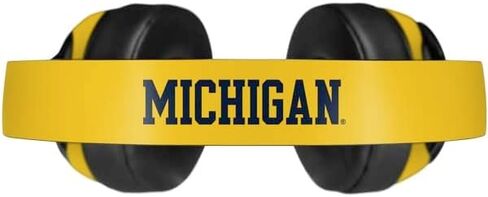 Skinit Decal Audio Skin Compatible with Beats Solo Pro - Officially Licensed University of Michigan Jersey Split Design in Saudi Arabia