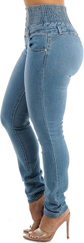 Moda Xpress High Waisted Butt Lifting Jeans for Women - Colombian Design Jeans Levanta Cola in Kuwait