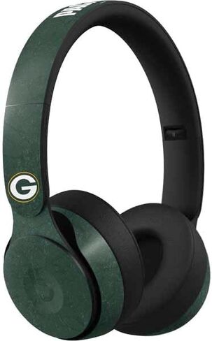 Skinit Skinit Audio Audio Skin متوافق مع Beats Solo Pro - NFL Green Bay Packers مرخص رسميًا in Kuwait