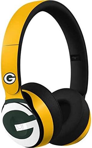 Skinit Skinit Audio Audio Skin متوافق مع Beats Solo Pro - NFL Green Bay Packers مرخص رسميًا in Kuwait