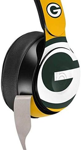 Skinit Skinit Audio Audio Skin متوافق مع Beats Solo Pro - NFL Green Bay Packers مرخص رسميًا in Kuwait