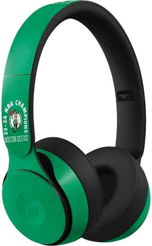 Skinit Skinit Audio Audio Skin متوافق مع Beats Solo Pro - مرخص رسميًا 2024 بطل الدوري الاميركي للمحترفين بوسطن سيلتيكس تصميم in Saudi Arabia