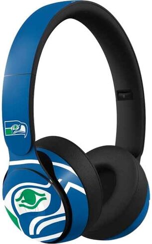 Skinit Skinit Audio Audio Skin متوافق مع Beats Solo Pro - تصميم شعار NFL Seattle Seahawks المرخص رسميًا in Kuwait