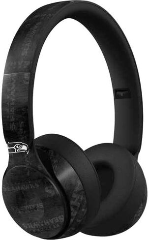 Skinit Skinit Audio Audio Skin متوافق مع Beats Solo Pro - تصميم شعار NFL Seattle Seahawks المرخص رسميًا in Kuwait