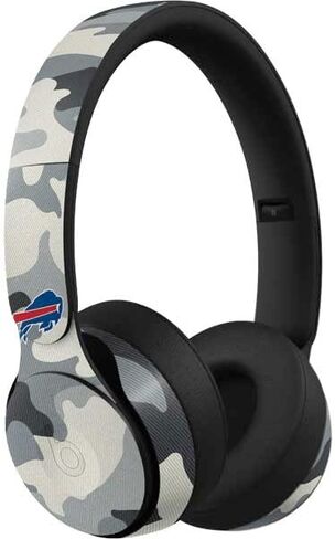 Skinit Decal Audio Skin Compatible with Beats Solo Pro - Officially Licensed NFL Buffalo Bills Camo Design in Saudi Arabia