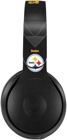 Skinit Decal Audio Skin Compatible with Beats Solo Pro - Officially Licensed NFL Pittsburgh Steelers Distressed Design in Saudi Arabia