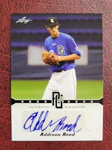 Addison Reed 2013 LEAF PERFECT GAME ROOKIE RC AUTO #A-AR2 - MLB Autographed Baseball Cards in Kuwait