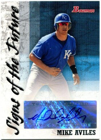 Mike Aviles Bowman Sign of the Future Autograph 2007 - بطاقات موقعة للبيسبول in Saudi Arabia