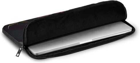 Rose Print Laptop Bag for Men Women Shockproof Laptop Bag for Travel Office School, black, 10 inch in Saudi Arabia