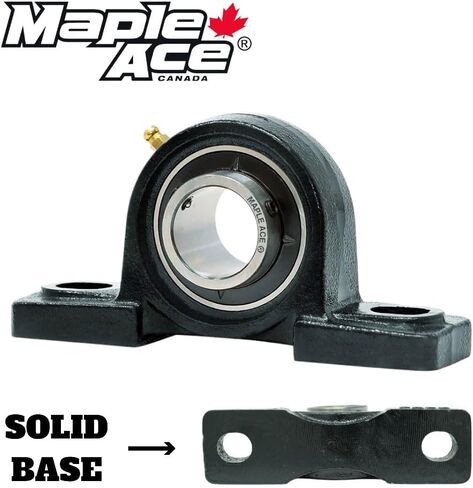 Maple Ace UCP207-22 كتلة وسادة تحمل 1-3/8 بوصة ، 2-bolt ، محاذاة الذات ، القاعدة الصلبة ، والخدمة الثقيلة (الكمي 4) in Saudi Arabia