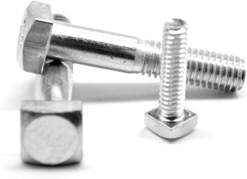 5/16"-18 x 1 A307 Grade A Square Head Machine Bolt Low Carbon Steel Zinc Plated Pk 2200 in Saudi Arabia