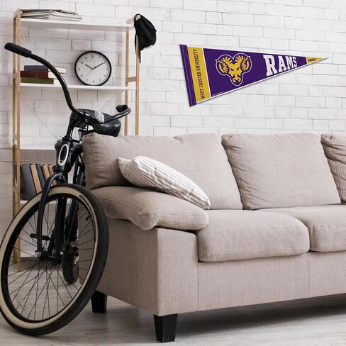 Rico Industries NCAA West Chester Golden Rams 12" x 30" Felt Wall Décor Pennant - Great for Home/Bed Room/Man Cave Décor in Saudi Arabia