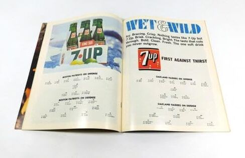 1967 Oakland Raiders at Boston Patriots AFL Football Program 10-22-67 - NFL Programs in Saudi Arabia