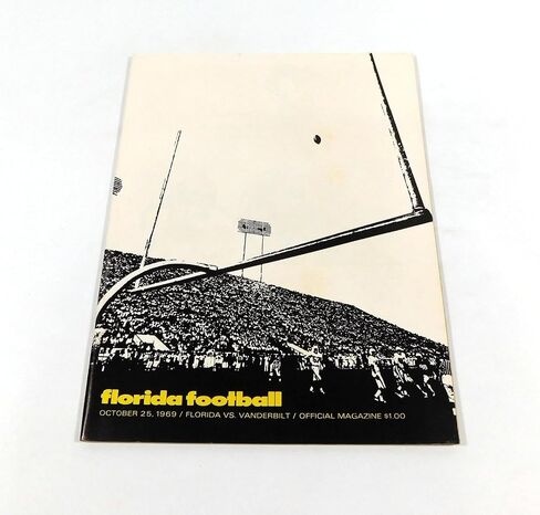 1969 Vanderbilt at Florida College Football Program 10-25-69 - College Programs in Saudi Arabia