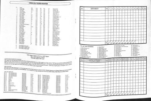 1994 LSU v USL Southern Louisiana Baseball Program 4/6 Unscored 89878b35 - College Programs in Saudi Arabia