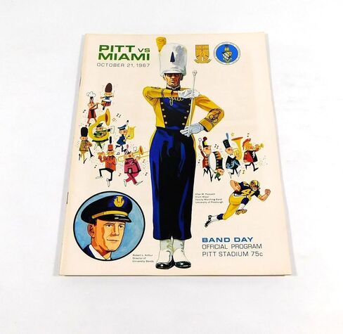 1967 Miami Florida at Pittsburgh College Football Program 10-21-67 - College Programs in Saudi Arabia