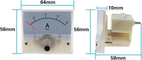 1PCS 85L1 Amperemeter 64mm x 56mm x 60mm(600A(5)) in Saudi Arabia