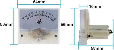 85C1 ميكرومري ميكرامبيري 35C1 ملم × 56 مم × 60 مم (-300UA إلى 300UA) in Saudi Arabia