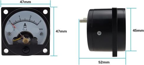 1PCS SO-45 Ammeter Simulation 47 * 47MM(400A 75mV) in Saudi Arabia