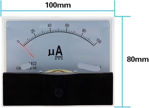 1PCS 44C2 50UA-500UA لوحة AMMETER (100UA) in Saudi Arabia
