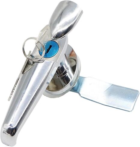 MS308-3 Aluminum Alloy Handle Material Electric Cabinet Switch Distribution Box Lock Connecting Rod Lock Lock Key 2Pcs(Aluminum Alloy) in Kuwait