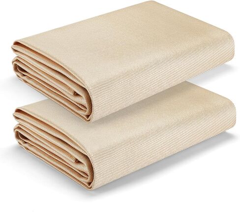 2 Pack Welding Blanket, 4x6 ft Heat Resistant Fire Blanket with Brass Grommets, Welding Blanket Fireproof, Heavy Duty Fiberglass Welding Mat for Grill, Smoker, Camping, Industrial Use in Kuwait