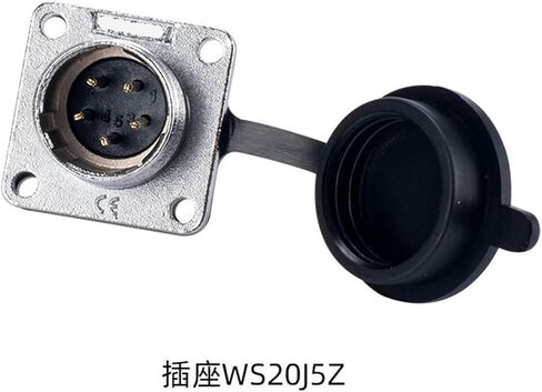 WS20 Aviation Socket 2-3-4 core 5-6-7-9-12 pinhole TQZ Male Square seat Connector(WS20 5 core Male Socket) in Saudi Arabia