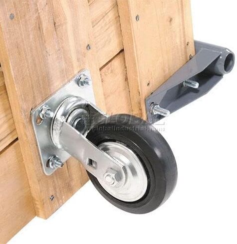 Global Industrial Platform Truck w/Hardwood Deck, 48 x 24, 1400 Lb. Capacity, 5" Rubber Casters in Saudi Arabia