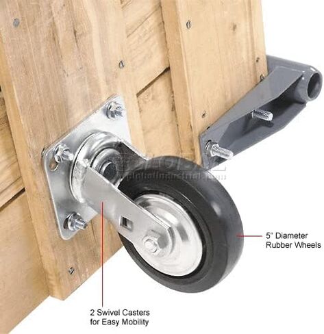 Global Industrial Platform Truck w/Hardwood Deck, 48 x 24, 1400 Lb. Capacity, 5" Rubber Casters in Saudi Arabia