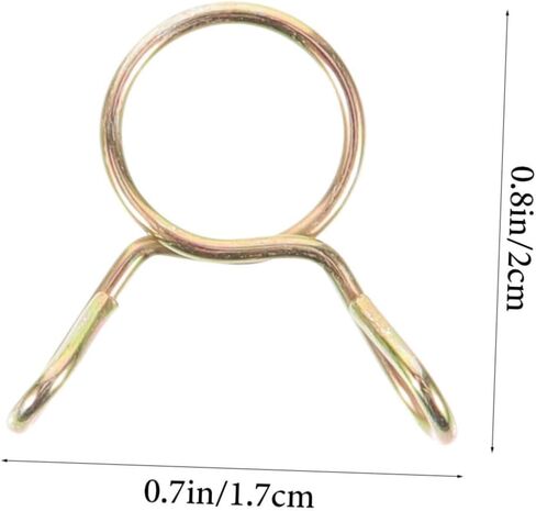 Nuobesty 100pcs مقاطع خرطوم المياه متينة مخططات خراطيم مطلية لتصميم آمن لخراطيم الماء والزيت موثوقة محملة نابض للاستخدام DIY والاستخدام المهني in Kuwait