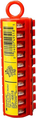 3M ScotchCode Wire Marker Tape Refill Roll SDR-10-19, Printed with "10-19" (Pack of 10) in Saudi Arabia