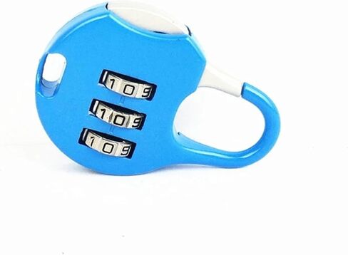 Combination Padlock 3 Code Password Lock for Bags Cabinet Travel MMS45 1Pcs(Black) in Saudi Arabia