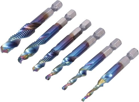 TBEST COMBERT TAPS ، 6pcsset e spiral tap tap bit kit kit high speed steel drilling bits british system system in Saudi Arabia