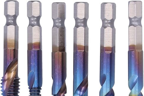 TBEST COMBERT TAPS ، 6pcsset e spiral tap tap bit kit kit high speed steel drilling bits british system system in Saudi Arabia