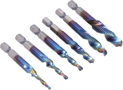 TBEST COMBERT TAPS ، 6pcsset e spiral tap tap bit kit kit high speed steel drilling bits british system system in Saudi Arabia